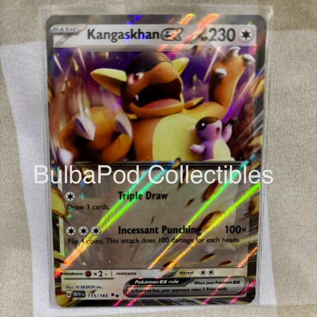 Pokemon TCG English Kangaskhan ex MEW 115/165 RR 151