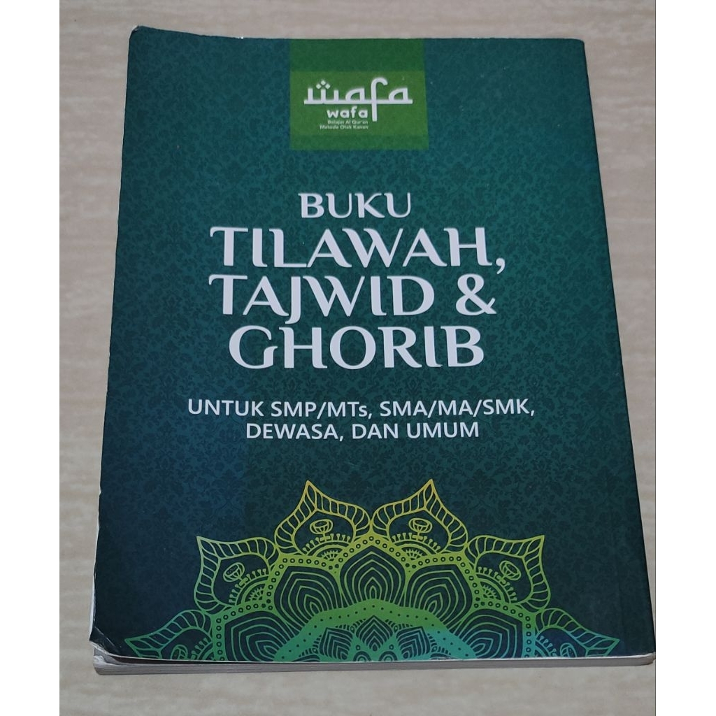 Buku TILAWAH, TAJWID & GHORIB, like new, pernah pakai