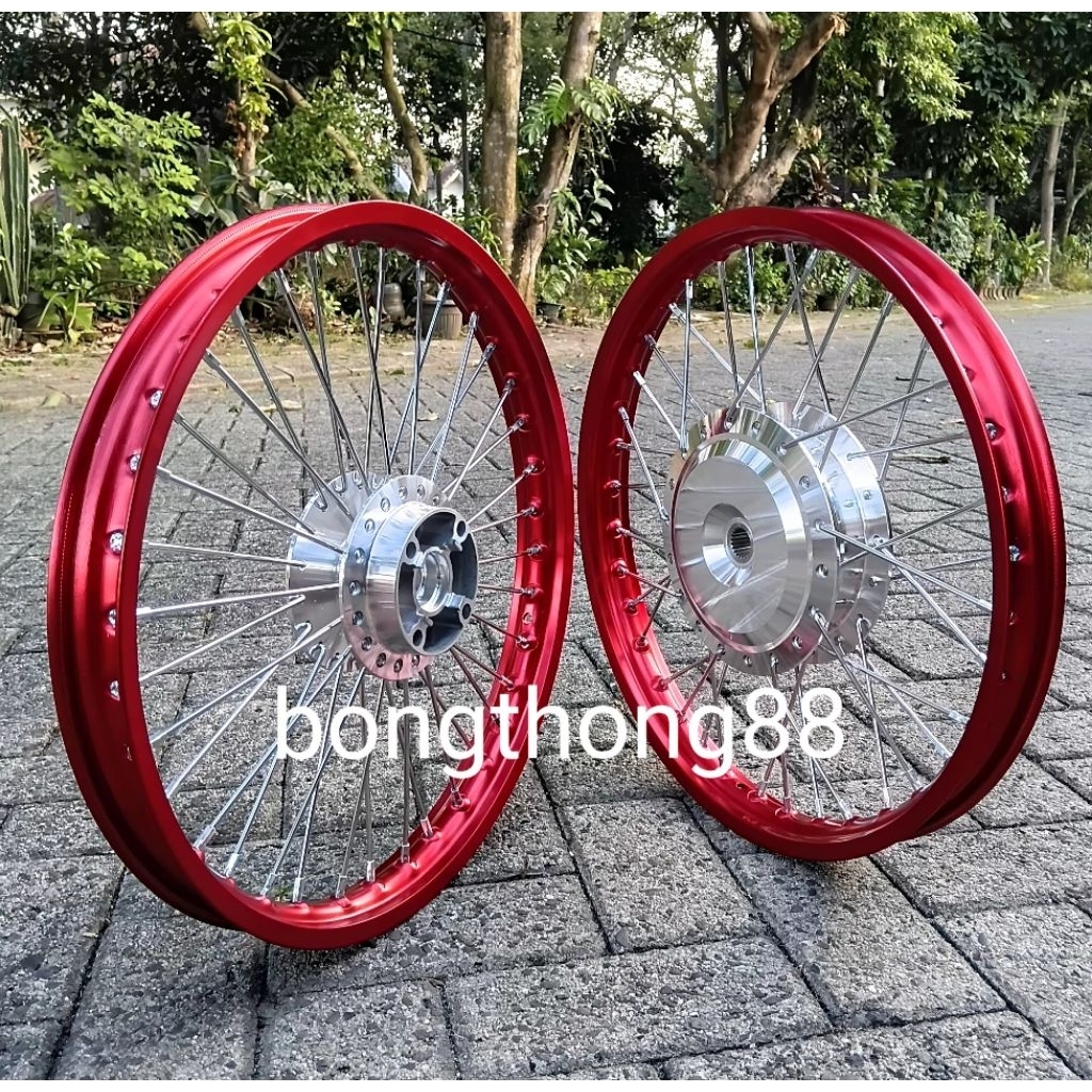 Velg Rossi Merah Stell lurus 140 140 ring 17 Vario 125 Vario 150 Beat Fi Beat Steet Beat pop Beat ka