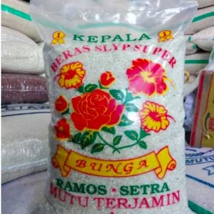 Promo beras 10kg murah Beras Cap Rejeki Kembang serang Putih bersih pulen 10KG Ramos Long Grain SLYP