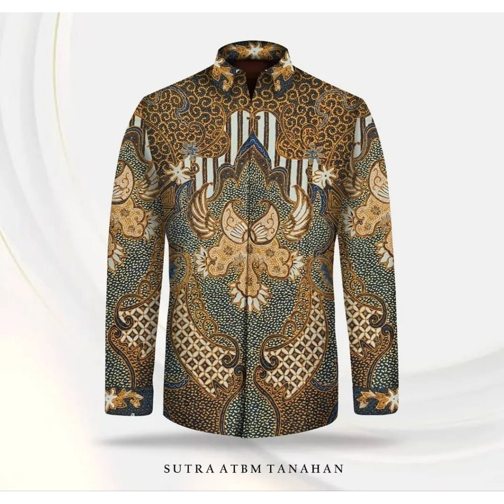 kain batik tulis pria bahan sutera batik tulis tanahan sutera