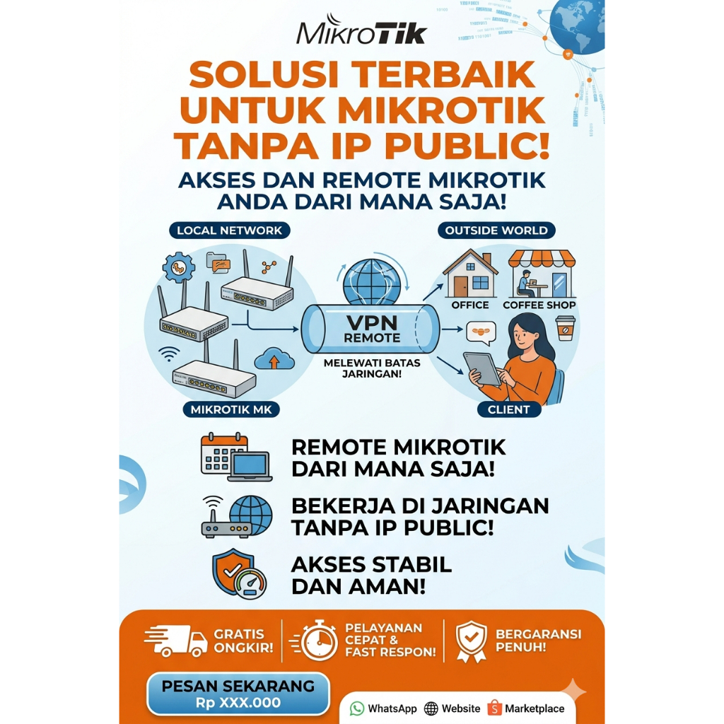 Jual VPN Remote Mikrotik