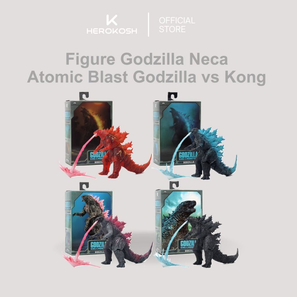 Action Figure Godzilla King Of Monster Neca Godzilla Atomic Blast Godzila vs Kong Mainan Godzilla Pa
