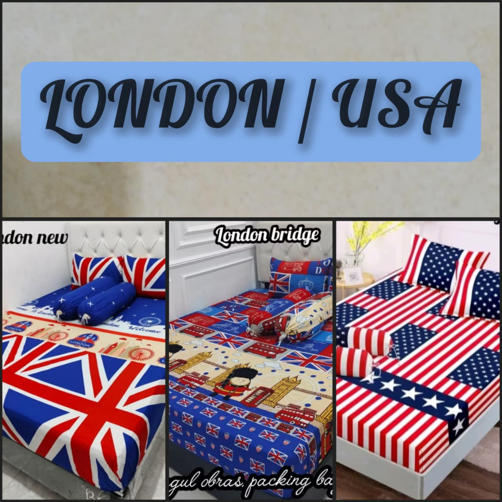 (NEW) Sprei Set Monalisa Ukuran 90 100 120 160 180 200 No. 1 2 3 4 Tinggi 20 30 20cm 30cm T20 T30 Sm