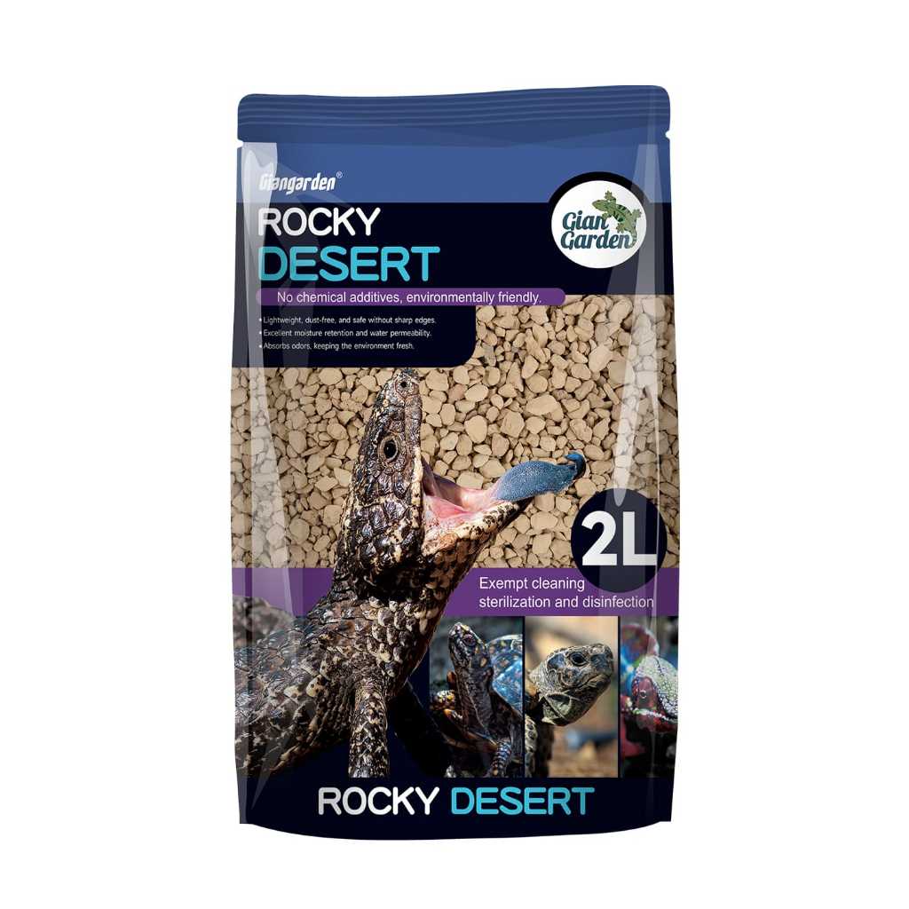 Giangarden Rocky Desert Substrate Alas Kandang Hewan Reptil Uromastyx BD Gecko