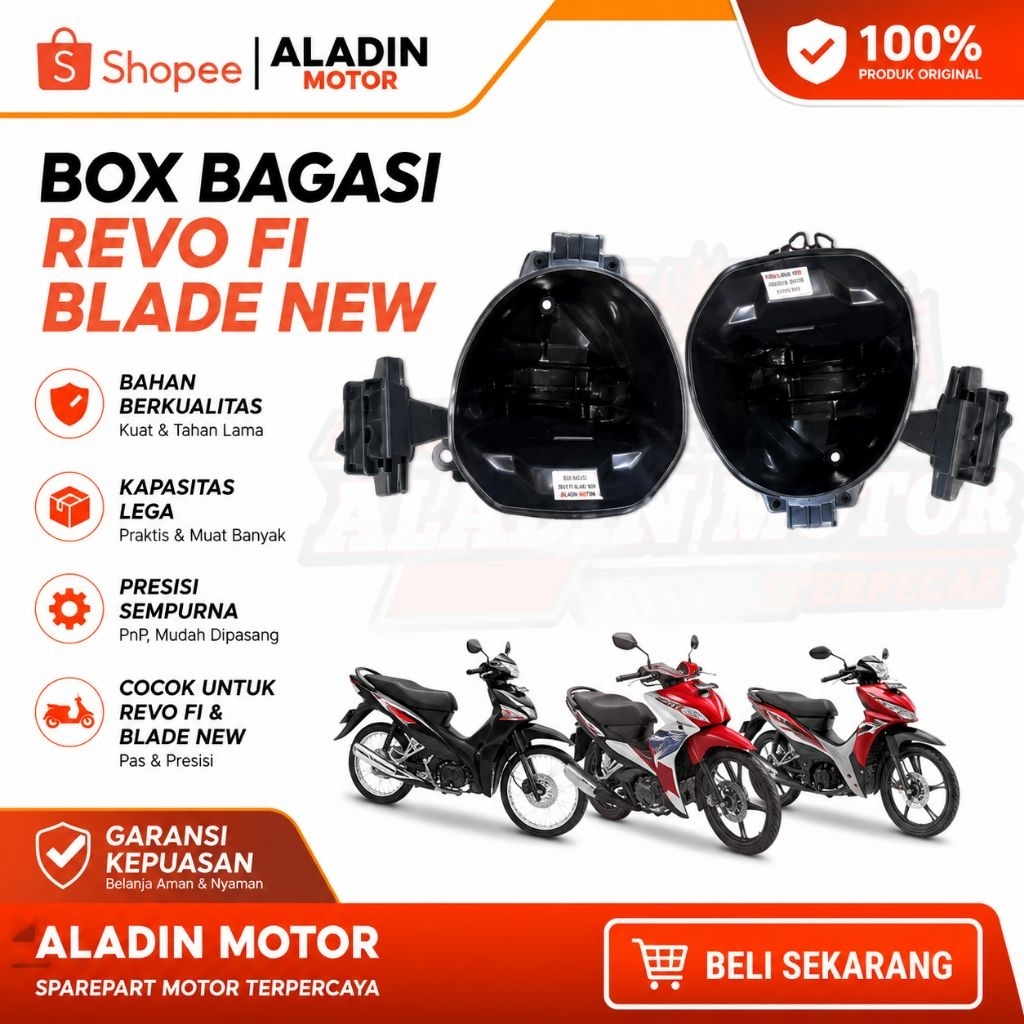 Box Box Bagasi Revo Fit karbu/Revo Fi injeksi/Blade New