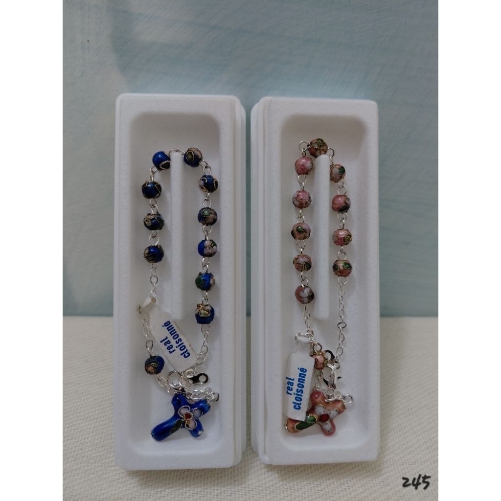 Gelang Rosario Batu Cloisonne