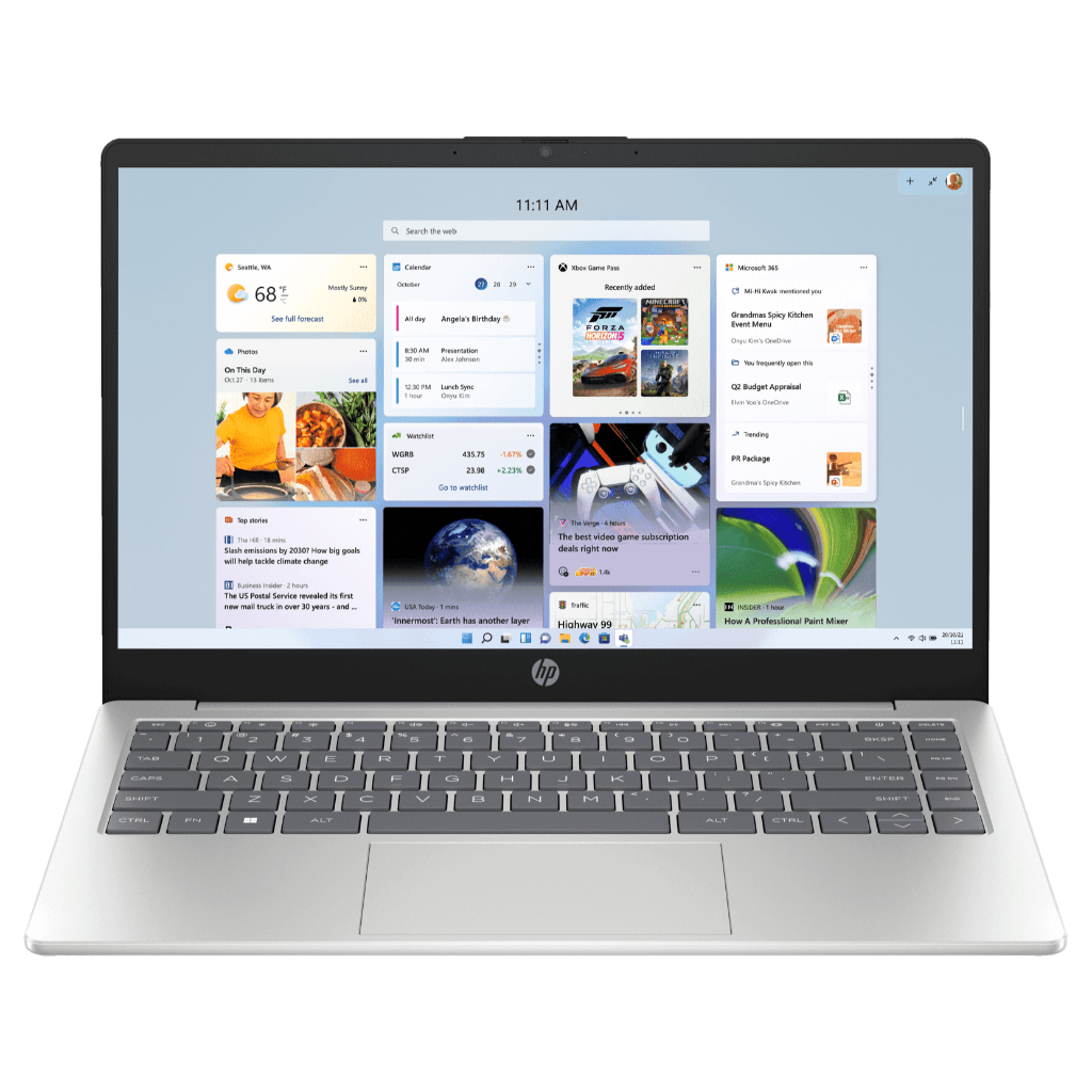 Laptop Murah HP 14 EP0321TU COPILOT Intel Core I3 1315U FHD IPS Windows 11 Original Silver