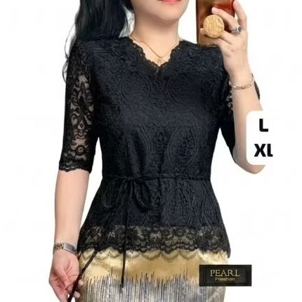 Baju Pesta Elegan, wisuda  atasan model brokat