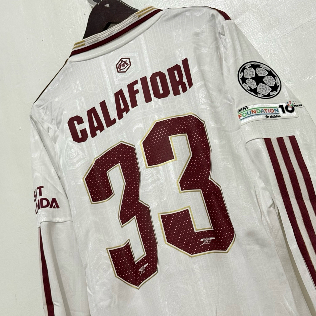 JERSEY ARSENAL 3RD 2025/2026 LONGSLEEVE PLAYER ISSUE UCL VERSION - CALAFIORI