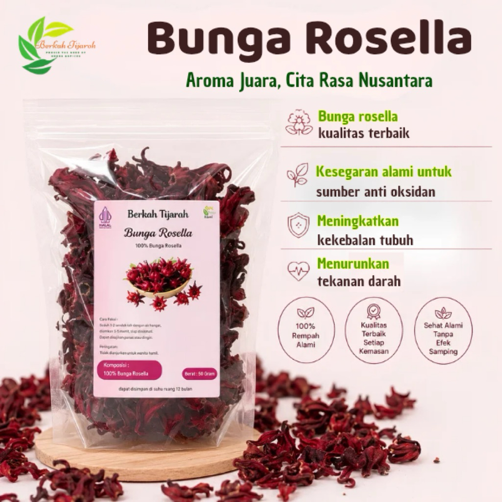 Bunga Rosella Merah Kering / Teh Bunga Rosella