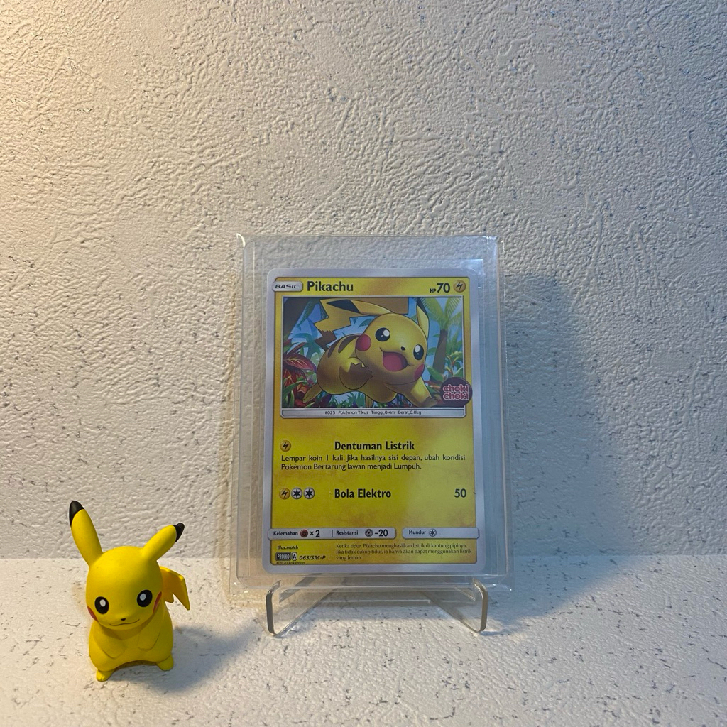 Kartu Pokemon Promo Choki Choki | Pikachu | Pokemon x Choki Choki