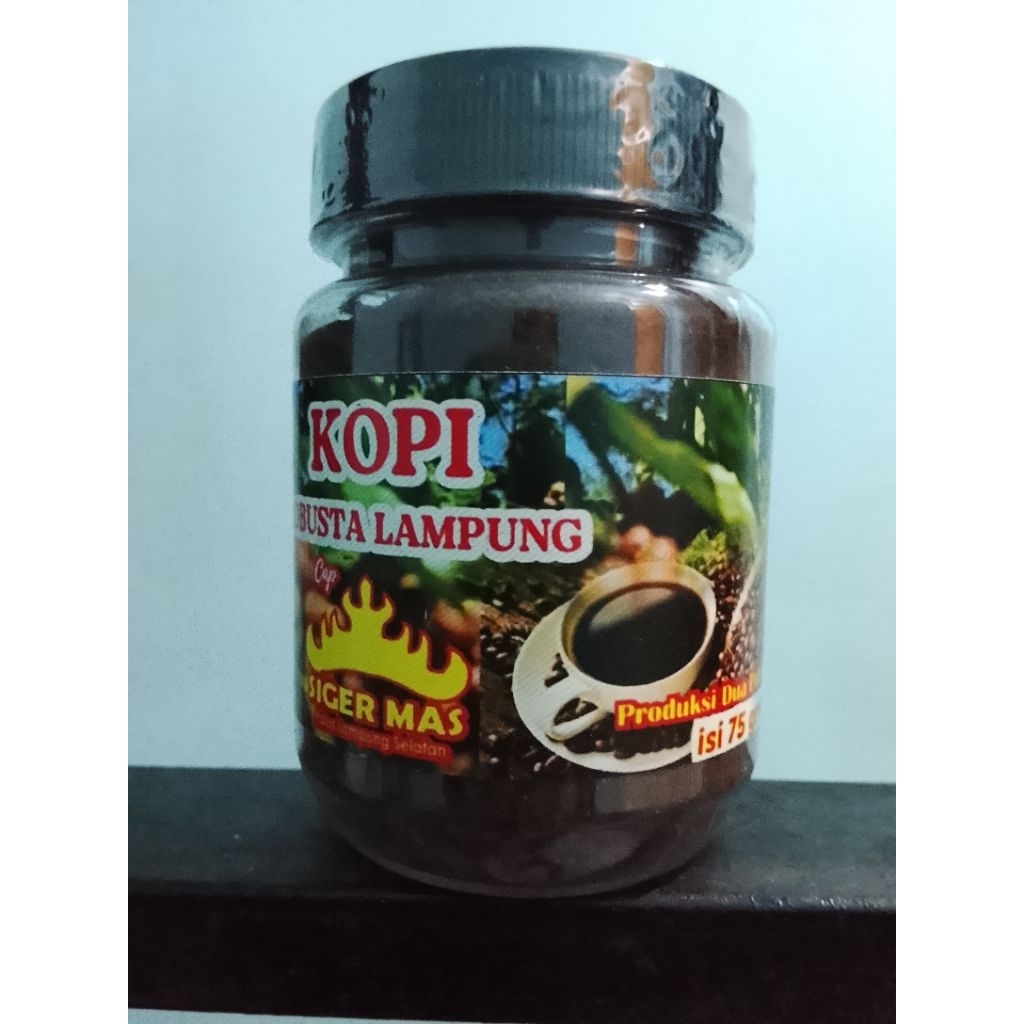 kopi robusta cap siger mas asli lampung