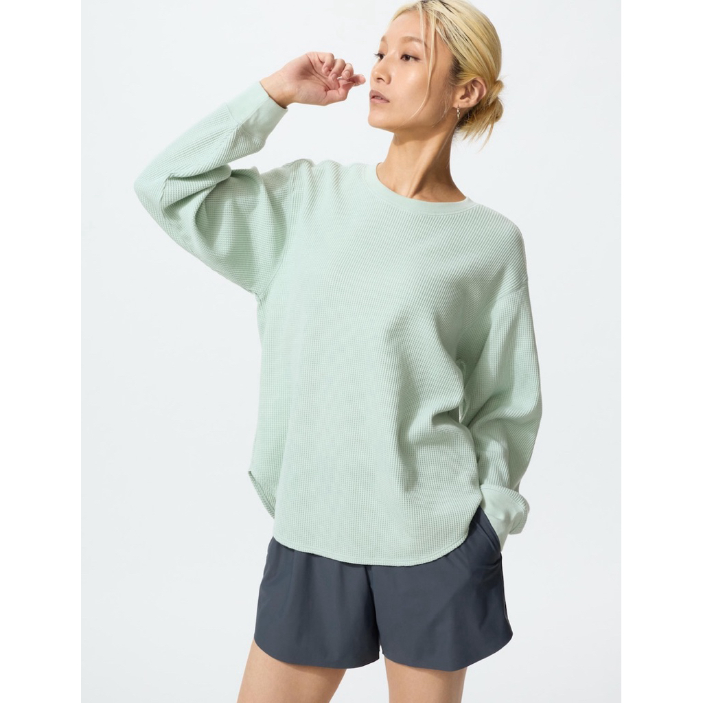 [SALE] UNIQLO T-Shirt Waffle Lengan Panjang 100% ORIGINAL