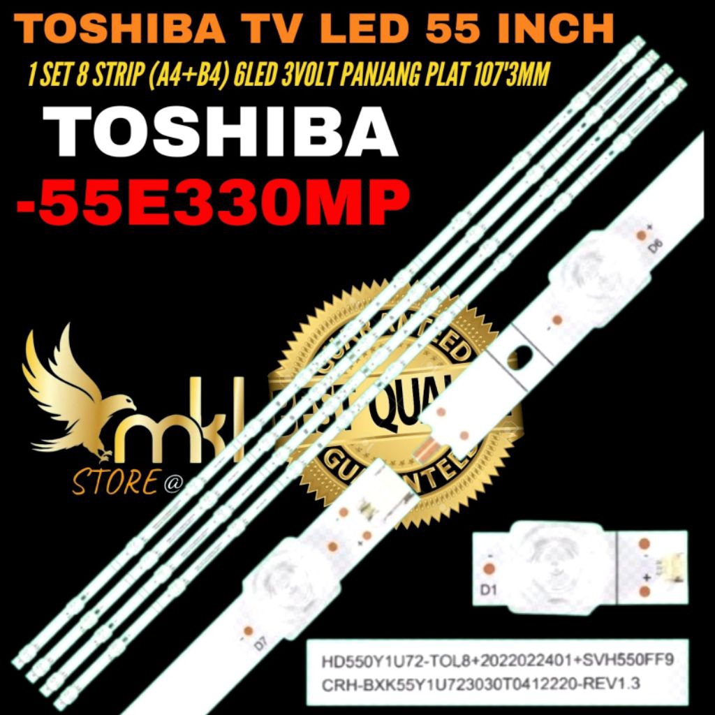 BACKLIGHT TV LED TOSHIBA 55 INCH 55E330MP BACKLIGHT TV 55 INCH