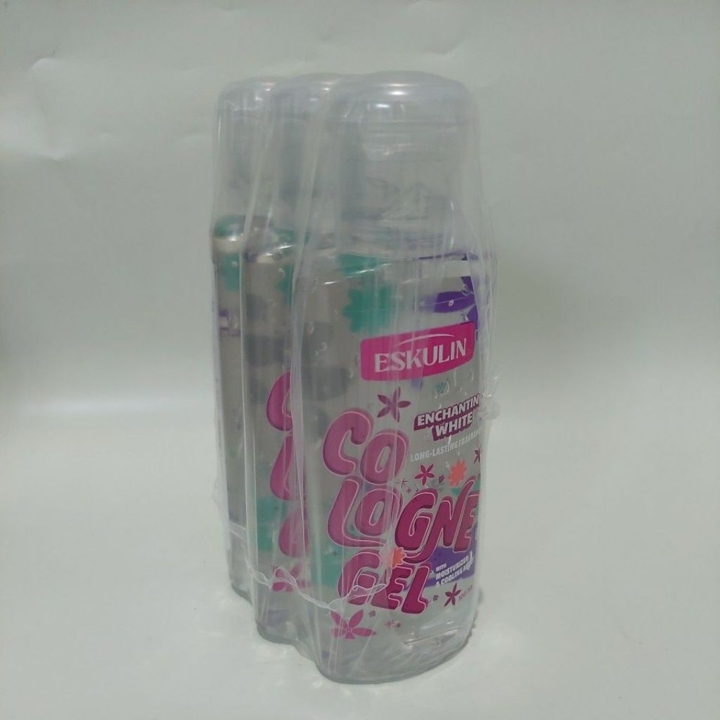 [ 3 Pcs Besar ] Eskulin Cologne Gel ENCHANTING WHITE Long-lasting Fragrance 100 ml/ 3 Pcs Cologne Ge