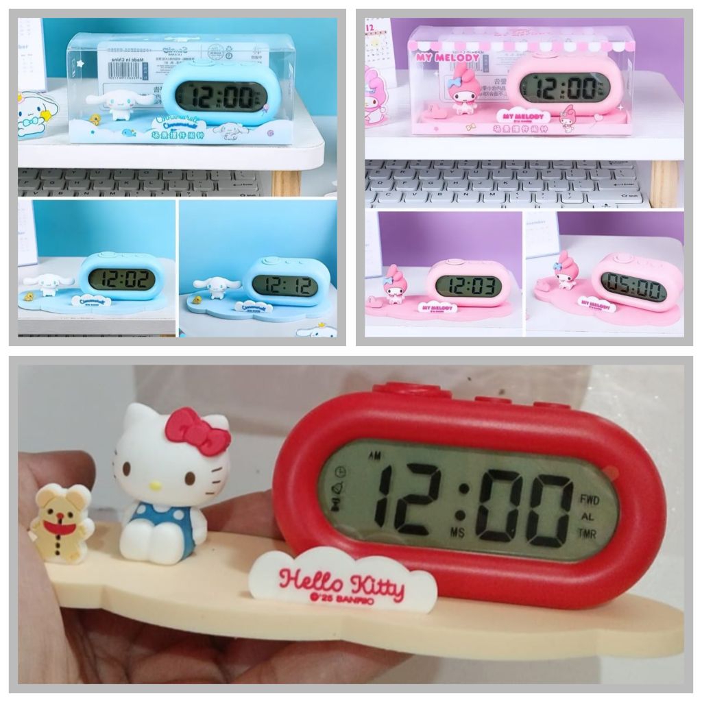 Jam meja / alarm meja ori uk 15x6x6