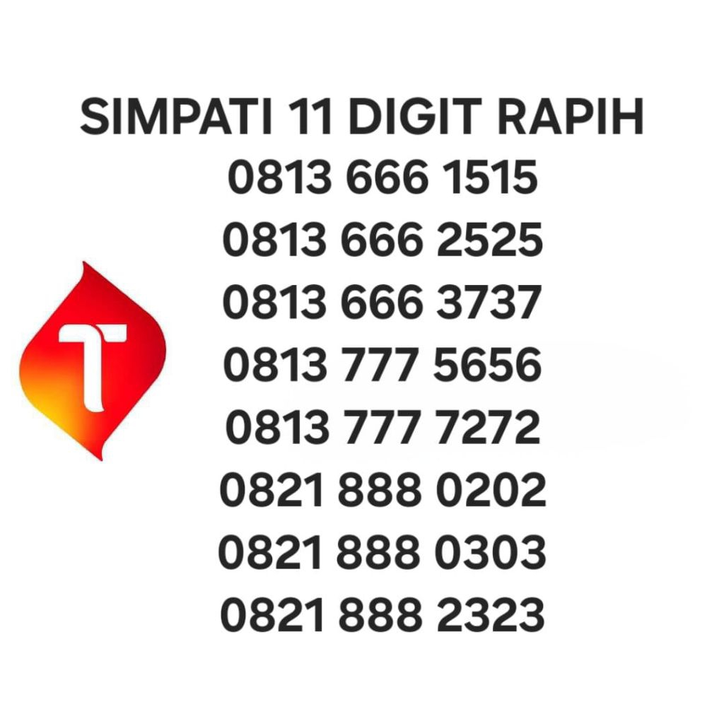NOMOR CANTIK SIMPATI 11 DIGIT 4G 5G SERI TRIPLE ABAB 0505 1515 2525 3737 RAPIH MURAH - 0813 666 ABAB
