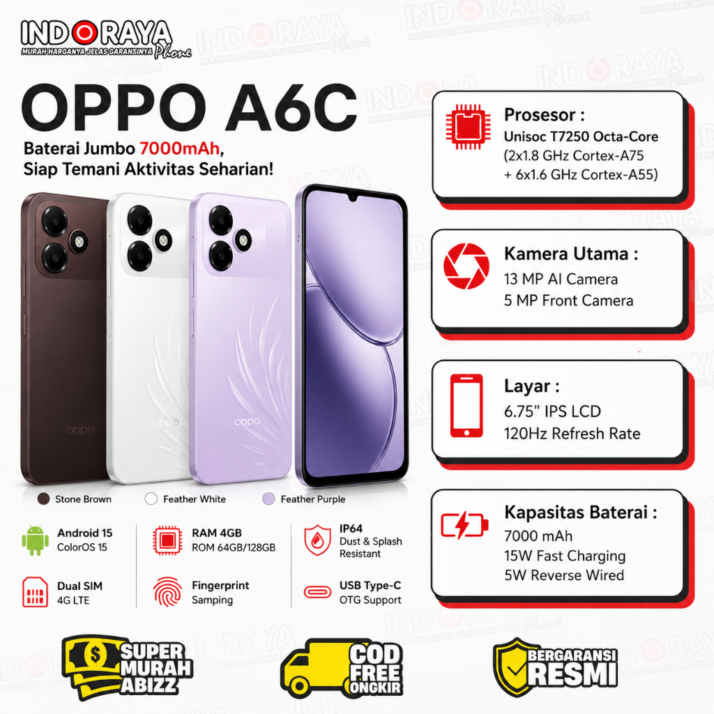 PROMO MURAH OPPO A6C RAM 4/128 GB