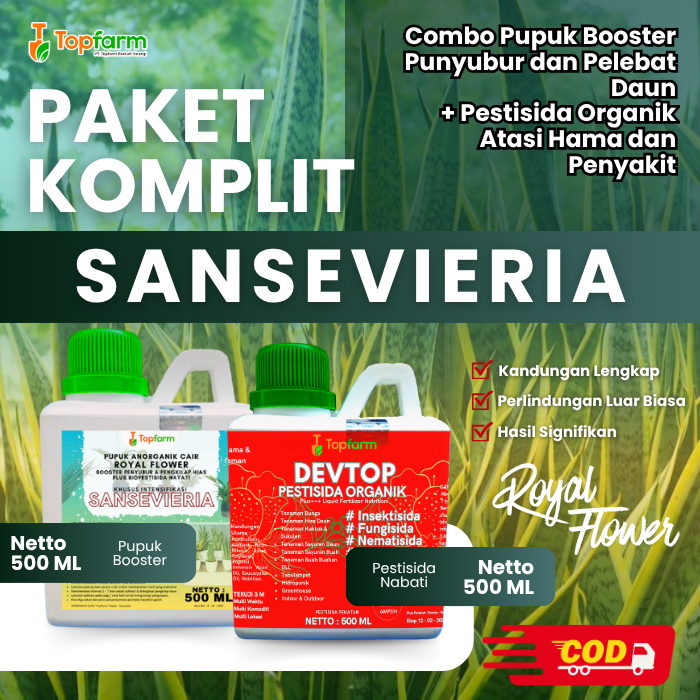 Pupuk & Pestisida Organik Tanaman Sansevieria 500Ml / Pupuk Sansevieria Agar Subur / Pupuk Lidah Mer
