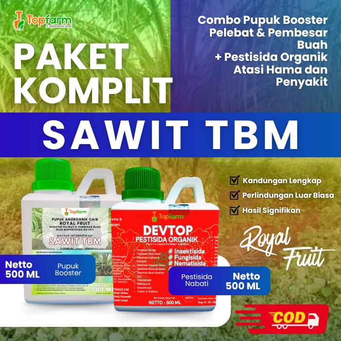 Pupuk & Pestisida Organik Tanaman Sawit Tbm 500Ml / Pupuk Sawit Belum Menghasilkan / Pupuk Sawit Aga