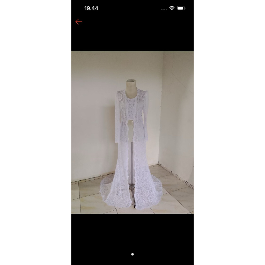 kebaya polos putih