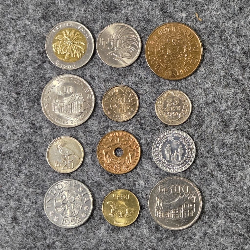 Uang Koin Kuno Indonesia Asli