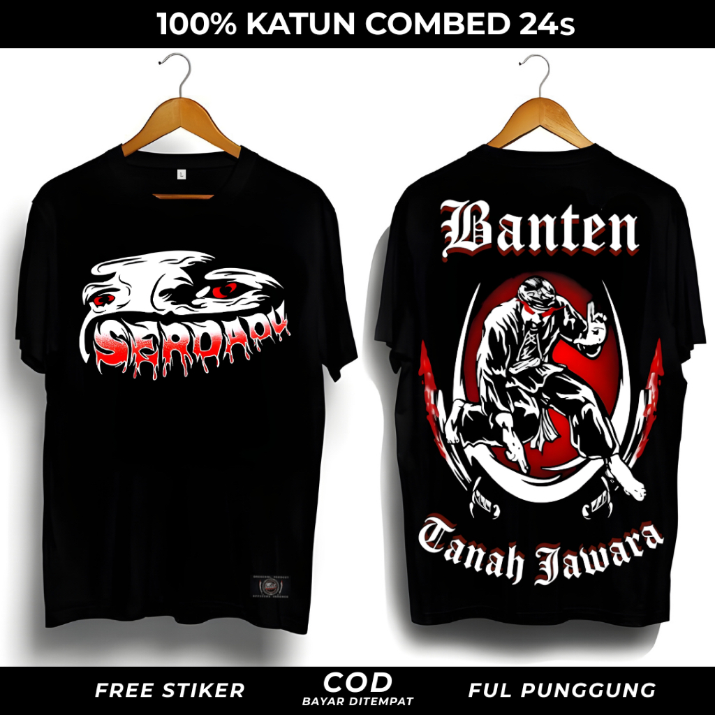 Tshirt Kaos Serdadu Banten Tanah Jawara PSHT Original Terkeren Premium Full Punggung Viral