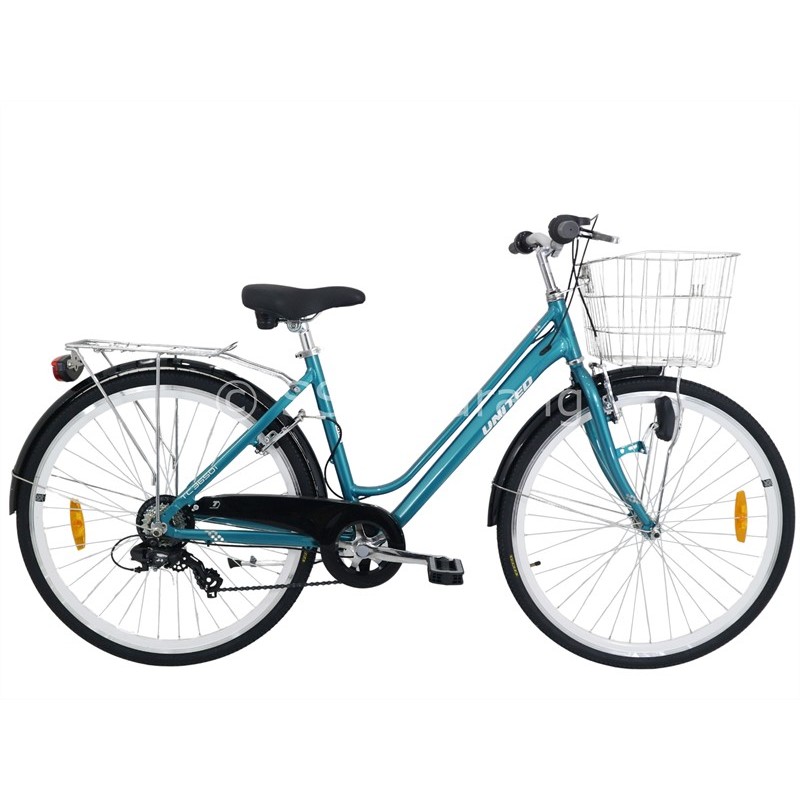 United TC 3650I Sepeda Keranjang / City Bike 26 Inci Frame Alloy Internal Cable Routin