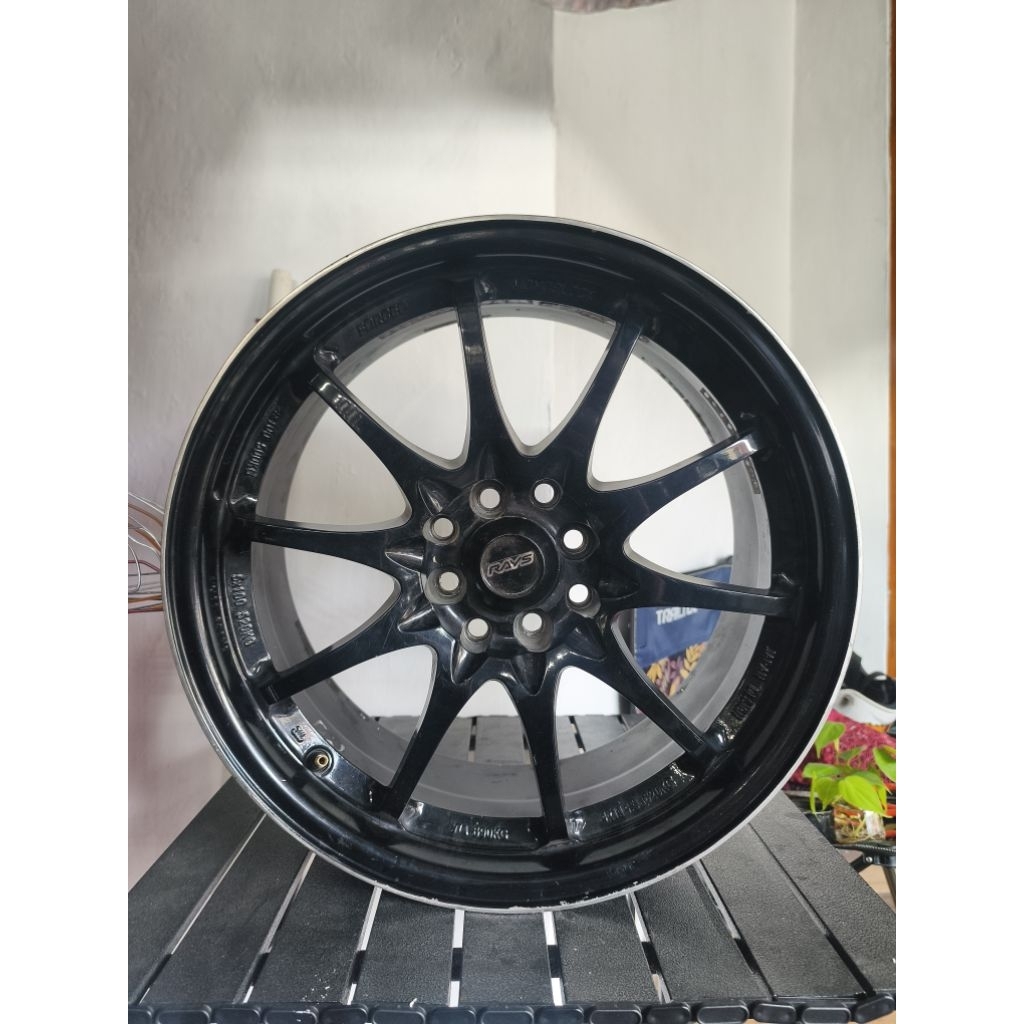 VELG SEREP RACING R17 DOBEL PCD 4x100/114.3 BEKAS SATUAN