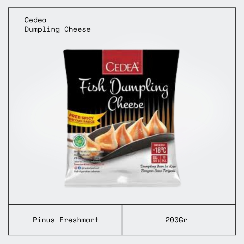 Cedea Dumpling Cheese 200gr Isi 10 / Cedea Dumpling Keju