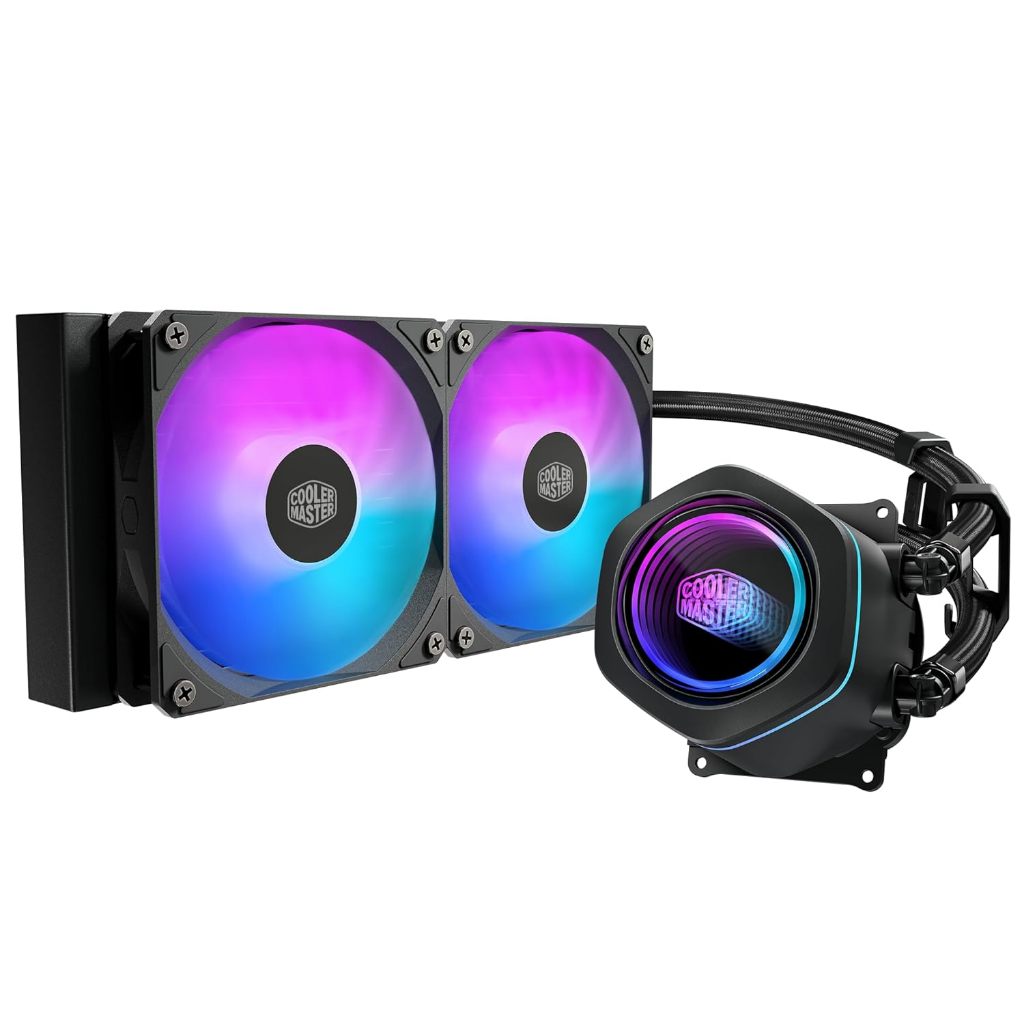 COOLER MASTER MASTERLIQUID CORE NEX BLACK 240MM LIQUID AIO WATER CPU COOLER PROCESSOR MLX-D24M-A18PA