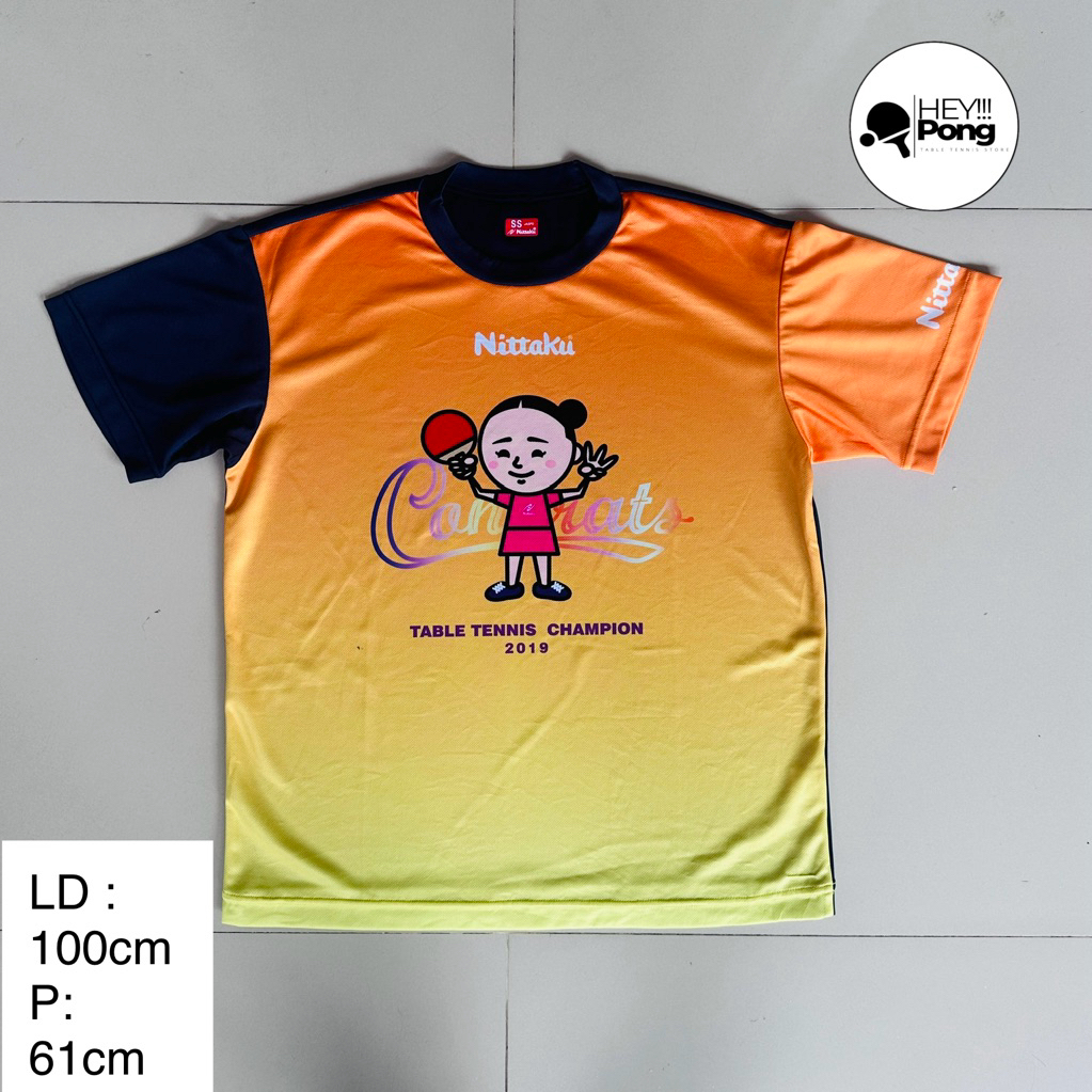Jersey Pingpong/ Tenis Meja Nittaku Mima Ito Original/ LD 100 cm/ Panjang 61 cm