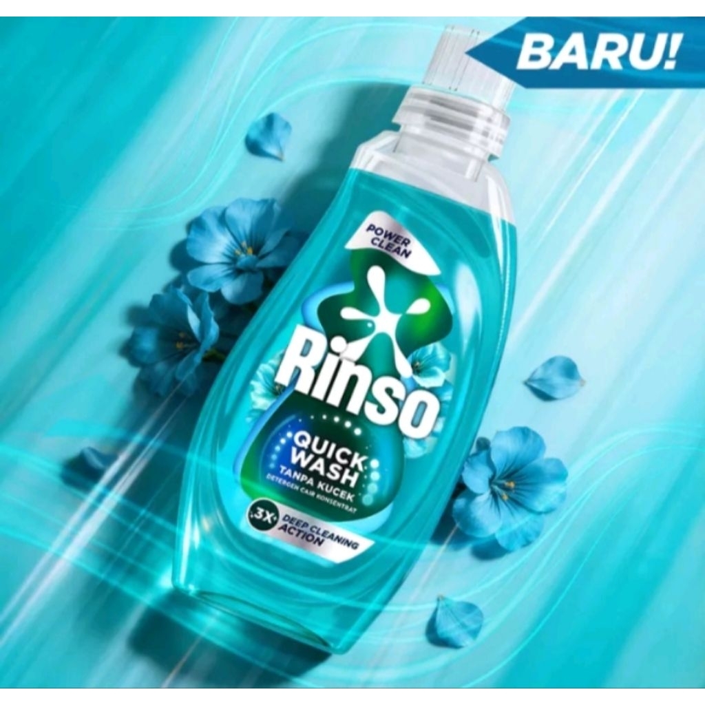 rinso botol detergent cair konsentrat 650 gram