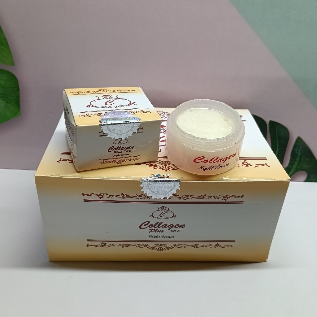 cream collagen malam ori holo silver lusinan
