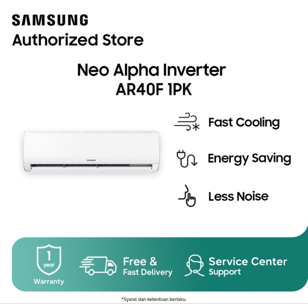 AC SAMSUNG 1PK INVERTER 40F09DOAMNSE AC SAMSUNG 1 PK INVERTER 40F AC SAMSUNG INVERTER