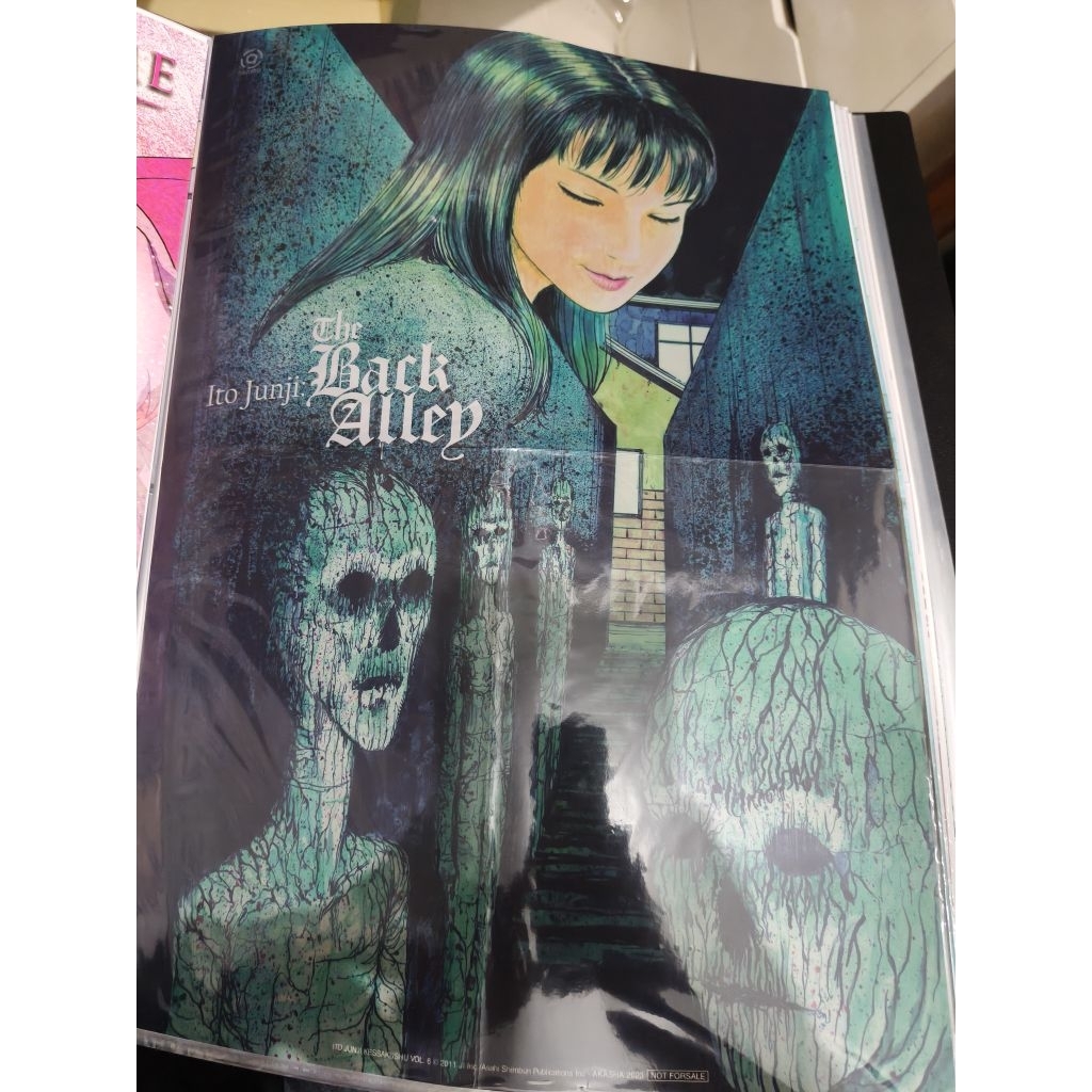 souvenir poster official komik junji ito the back alley original