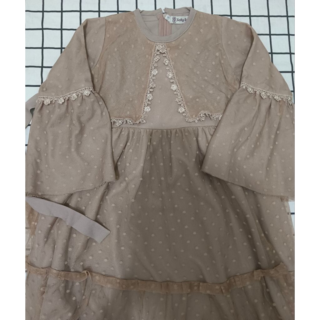 Gamis Anak Perempuan Sally Scarf Size S