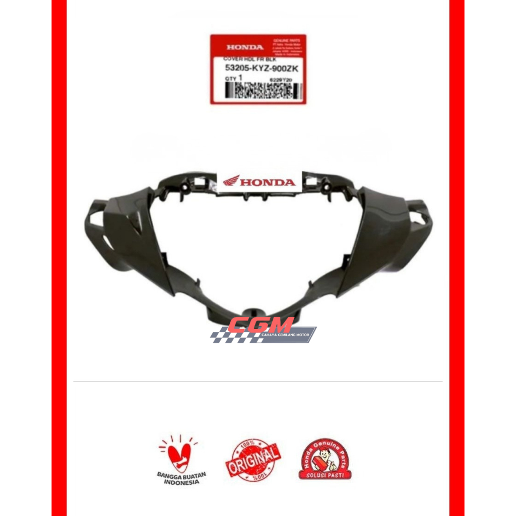 53205-KYZ-900ZK Batok depan cover fr supra 125 helm in asli honda