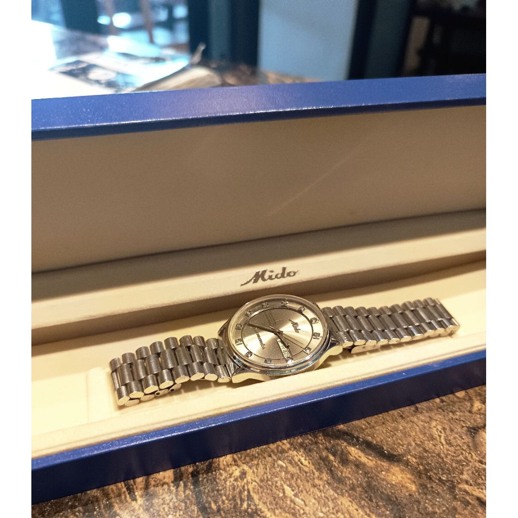 jam tangan second bekas Mido commander Ocean star 8459 Hi-beat 8310543 otomatis  25 jewels rare Cole