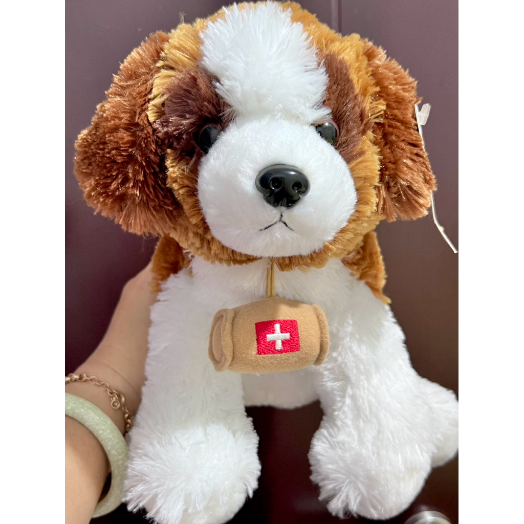 Boneka Anjing Ras St. Bernard 26 Cm