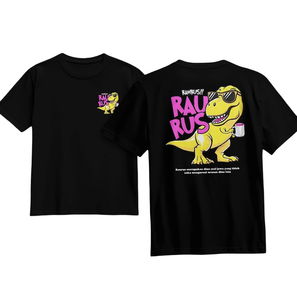 Kaos Anak Raurus Rawrus - Baju Distro Anak Kata Kata Keren Nyindir Plesetan Lucu - Pakaian Anak Pria
