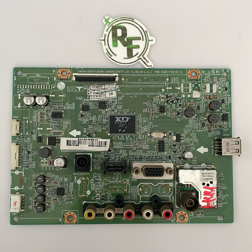 Mb mobo mainboard tv led lg 24mt45a 24mt45 a 24mt45a-ptp