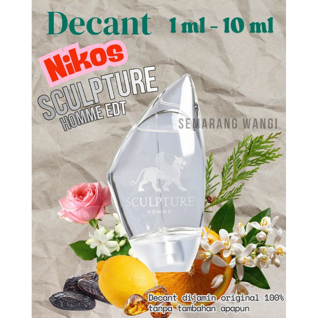 decant nikos sculpture homme edt