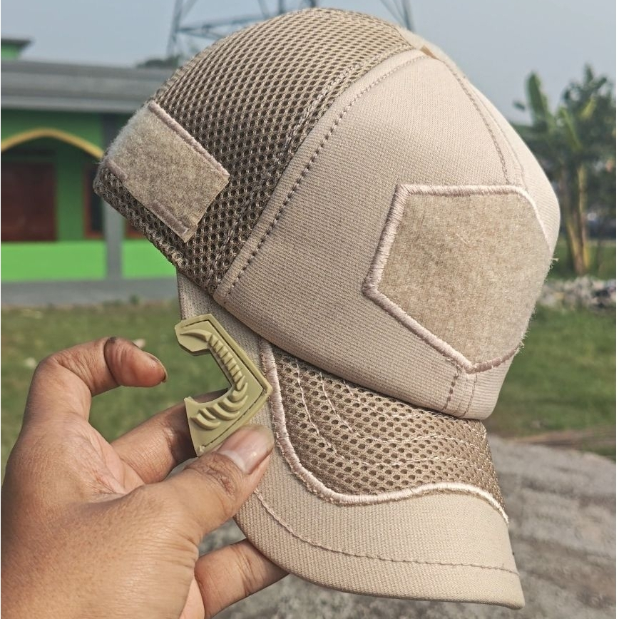 TERBARU TOPI TACTICAL COAK CREAM ORIGINAL DOUBLEMESS