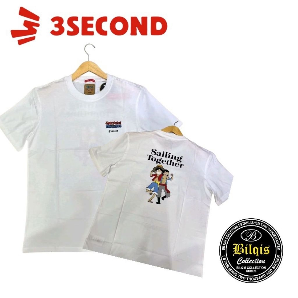 Kaos 3Second X one piece pria original REGULAR FIT