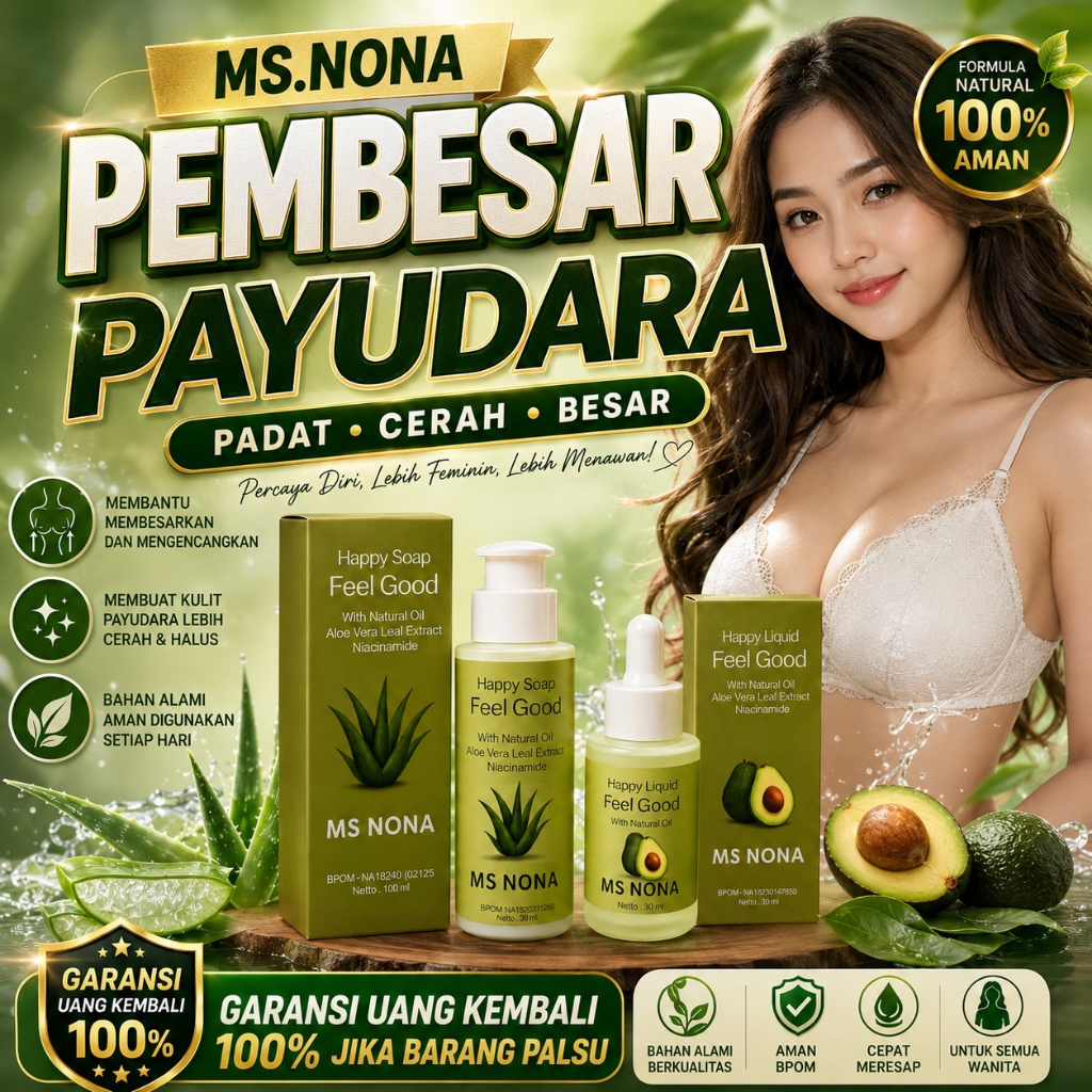 MS NONA Pembesar payudara100%ampuh permanen pencerah dan Kencang Original sudah terdaftar bpom soap 