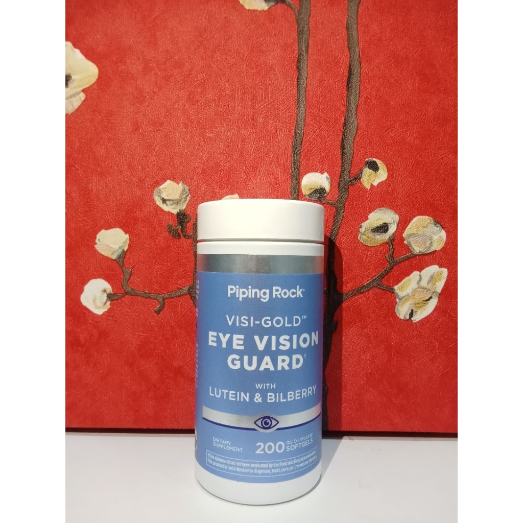 Pipingrock Vision Shield Eye Guard lutein bilberry 200 softgel