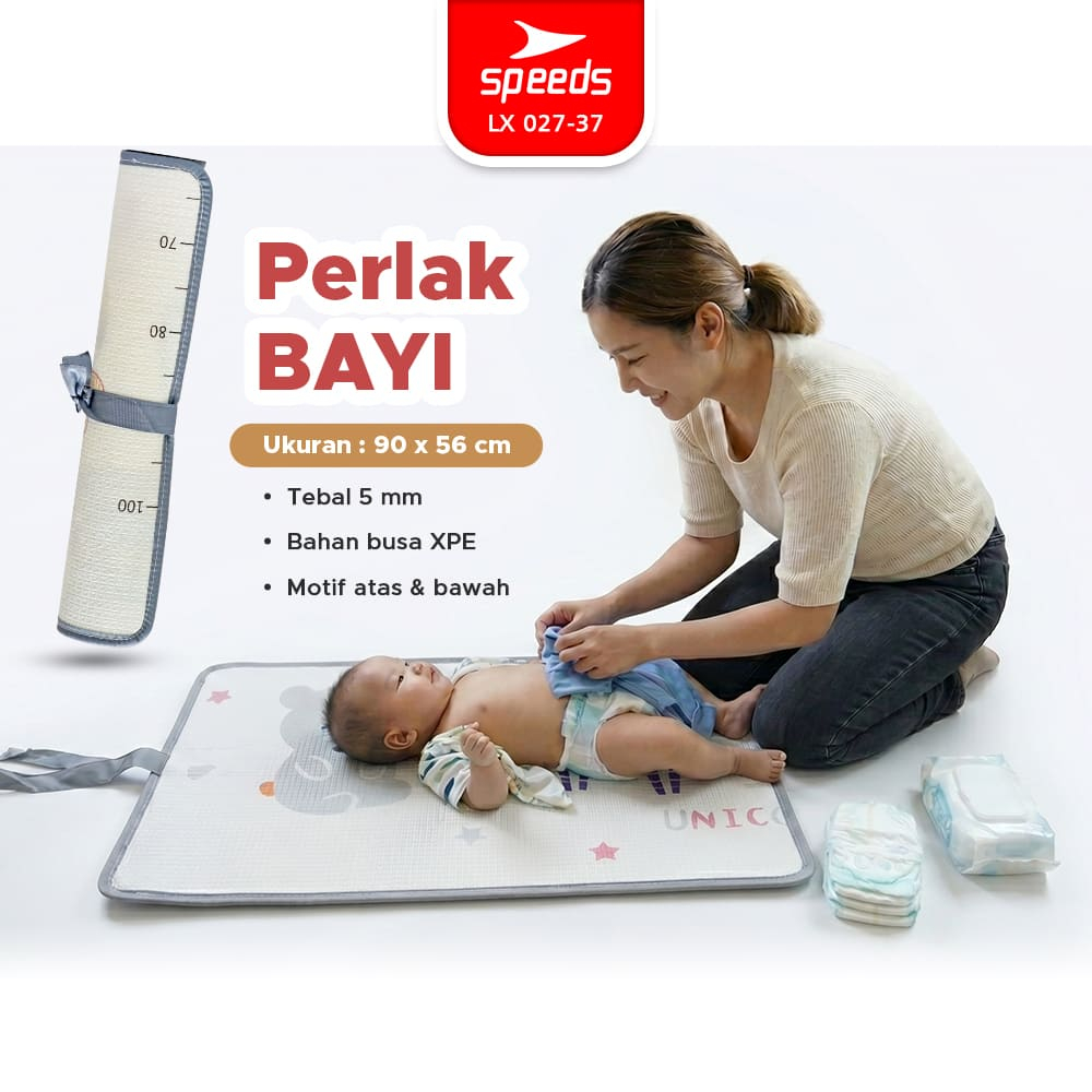 SPEEDS Perlak Bayi XPE 56x90cm Karpet Gulung Alas Bayi Tidur Empuk Alas Gulung Bayi 027-37