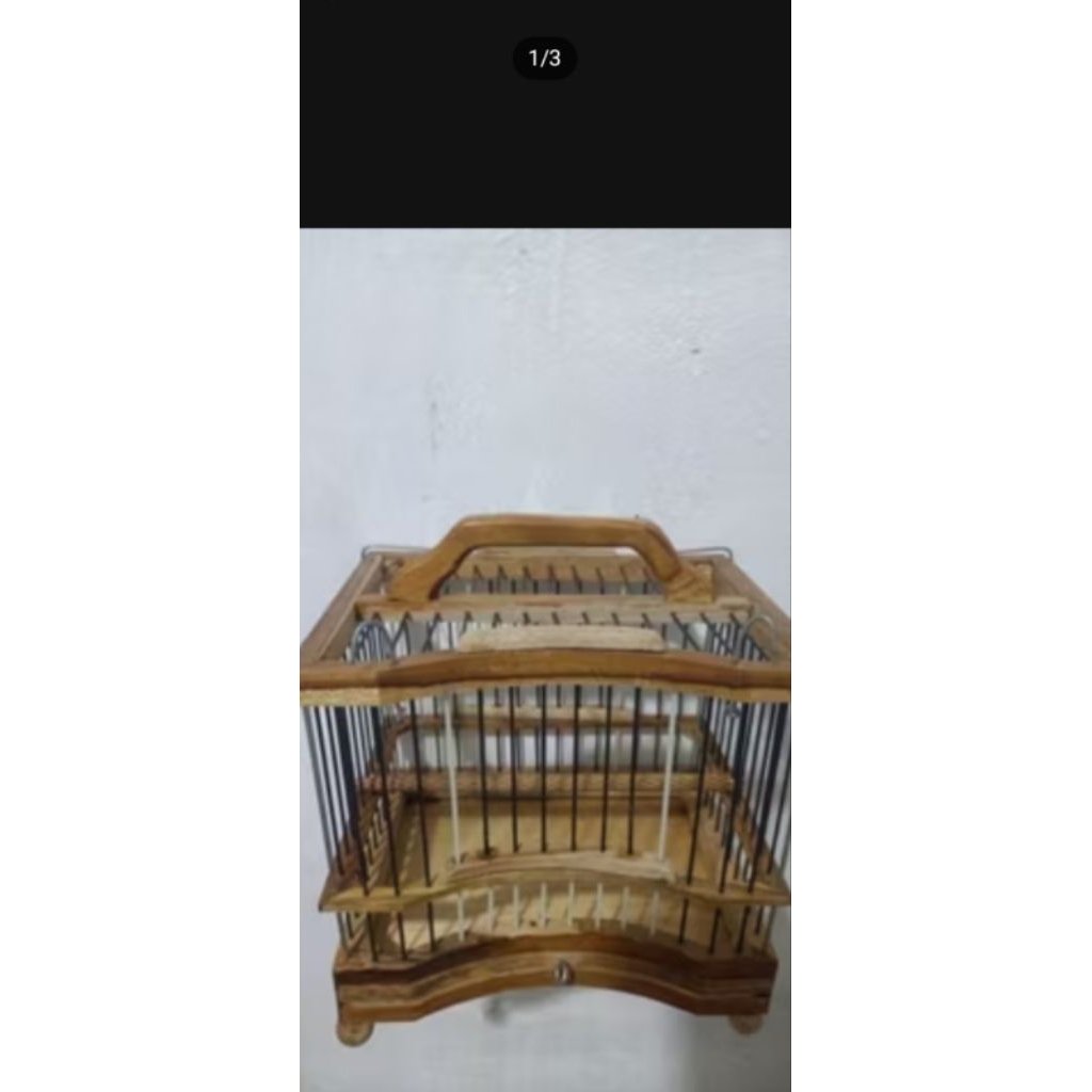 Kandang untulan motif lengkung  kandang untulan burung dari kayu jati